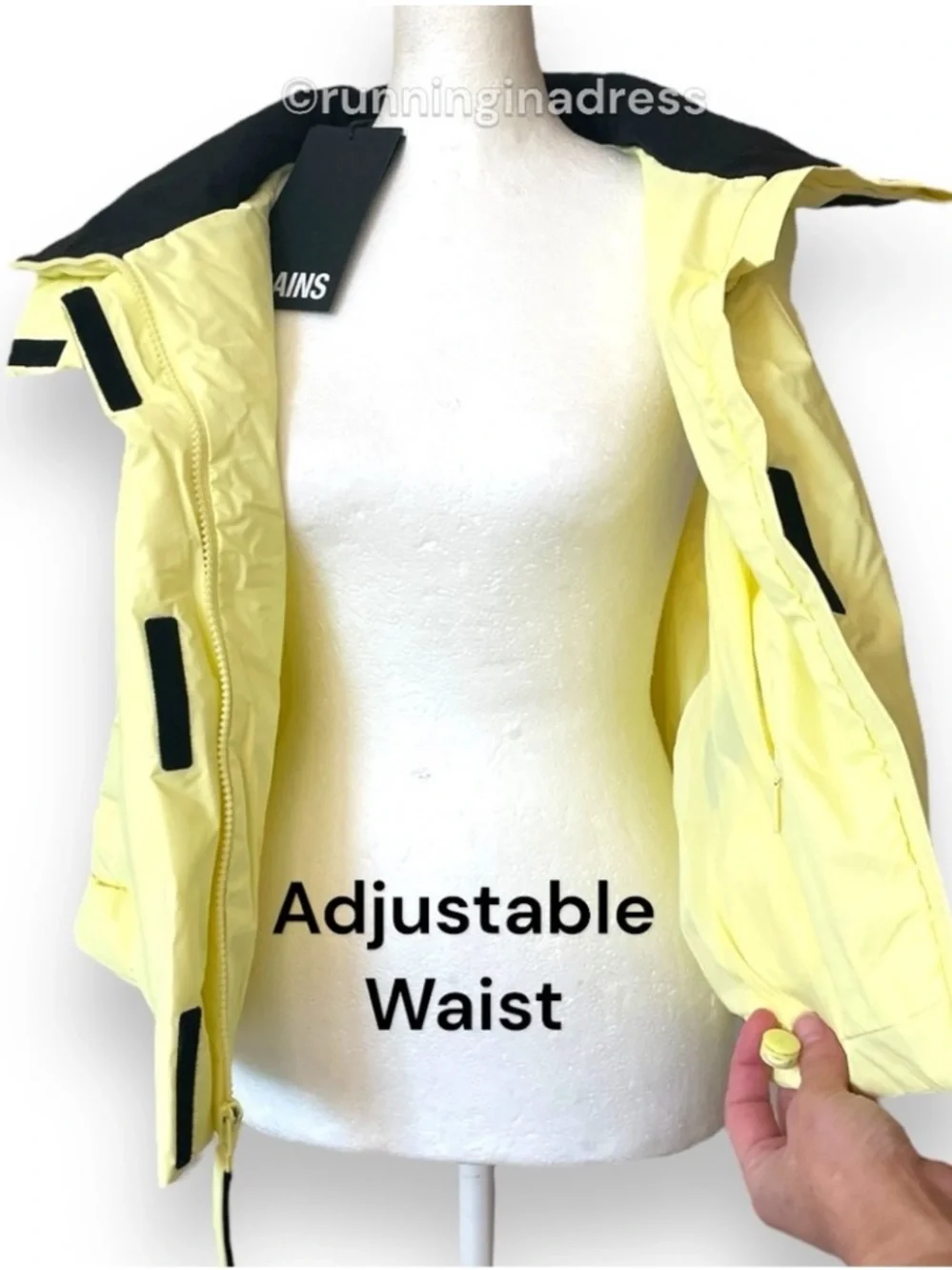 RAINS Loop Vest Straw Yellow Waterproof Puffer Insulated Gilet Unisex Medium M